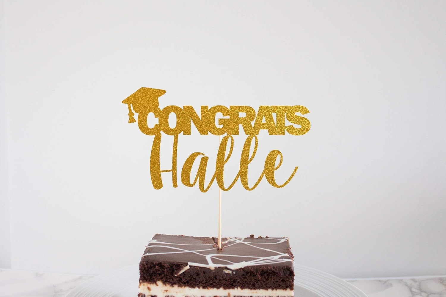 This Custom Glitter Graduation Cake Topper Is The Perfect Way To Add The Finishing Touches To Your Graduation Party The Cake Topper Is Handmade From High Quality Single Sided Glitter Cardstock I Do Not Accept Returns On Any Personalized Customized Orders