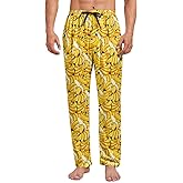 Juload Men's Pajama Pants Loose and lightweight Sleep Lounge Bottoms with pockets Drawstring