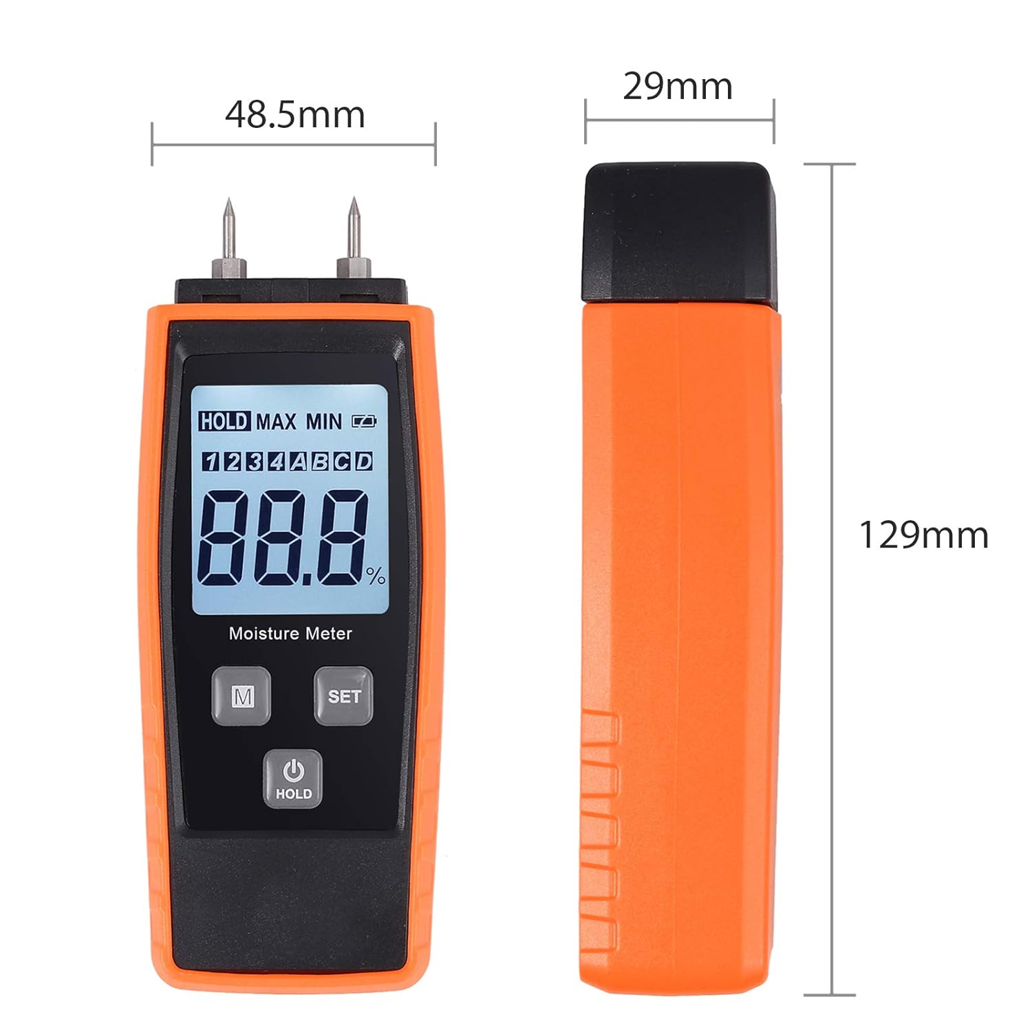 Proster Handheld Wood Moisture Test Meter LCD Moisture Tester for Wood