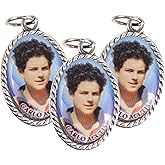 Needzo Carlo Acutis Medals, Double Sided Pendant, Catholic Patron Saint of the Internet, ¾ Inches Pack of 3