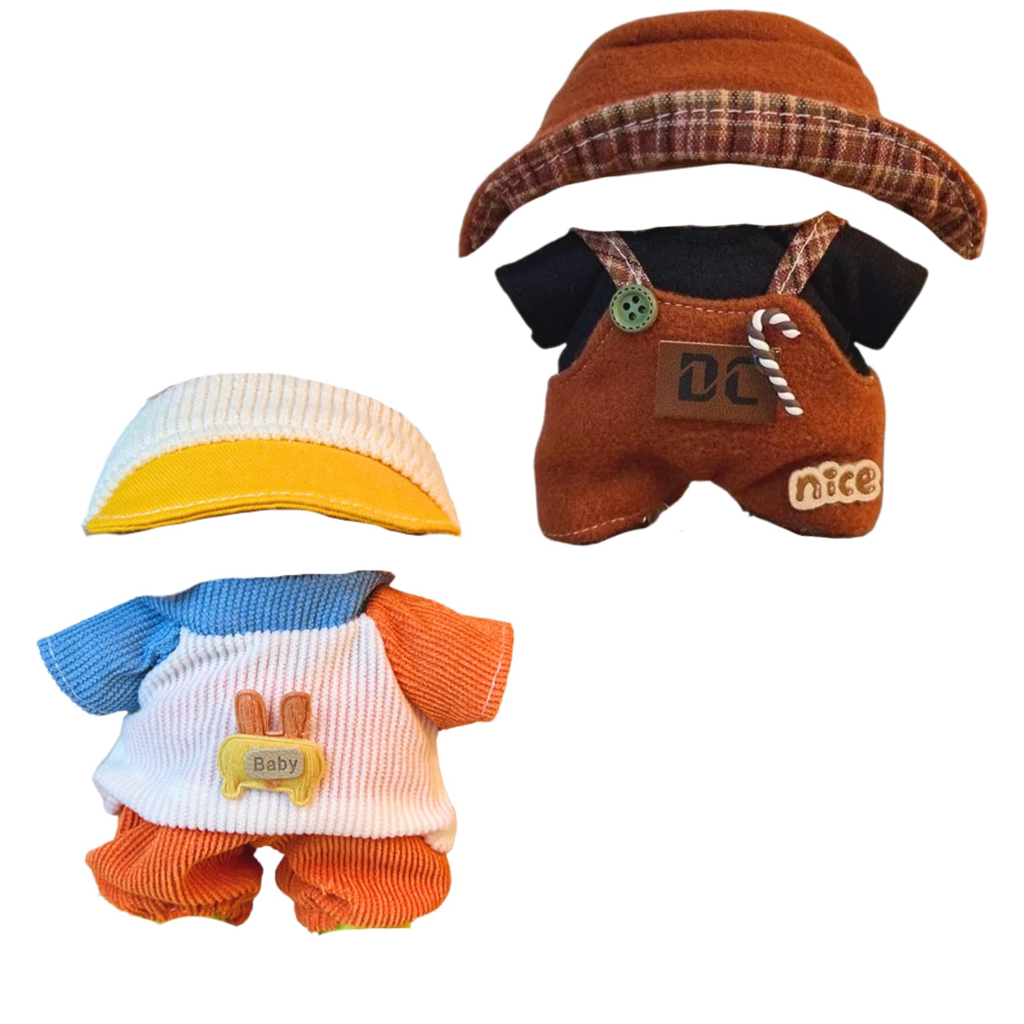 MAGIC SELECT 2 Doll Clothes Compatible with 17cm Plush. 2 Clothing and Accessory Sets. (Plush not Included).