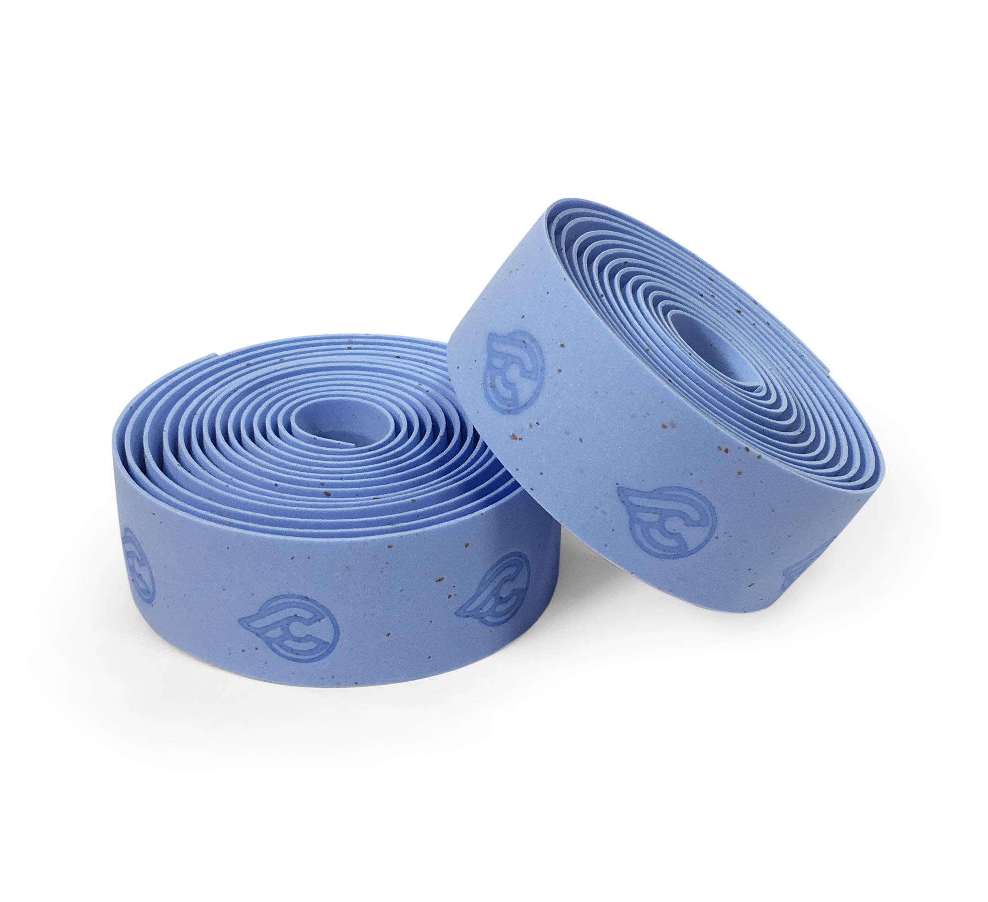 Cinelli Original Cork Handlebar Tape & Plugs, Blue Prince