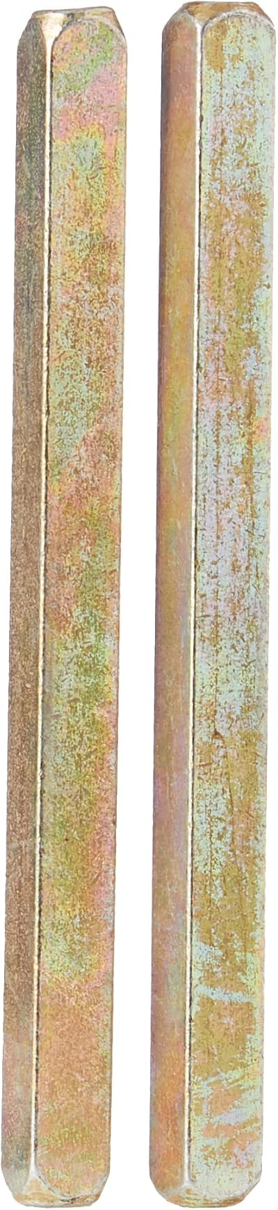 Merriway BH04457 Spare Door Handle Spindle 7.5mm Square x 100mm Beige Pack of 2