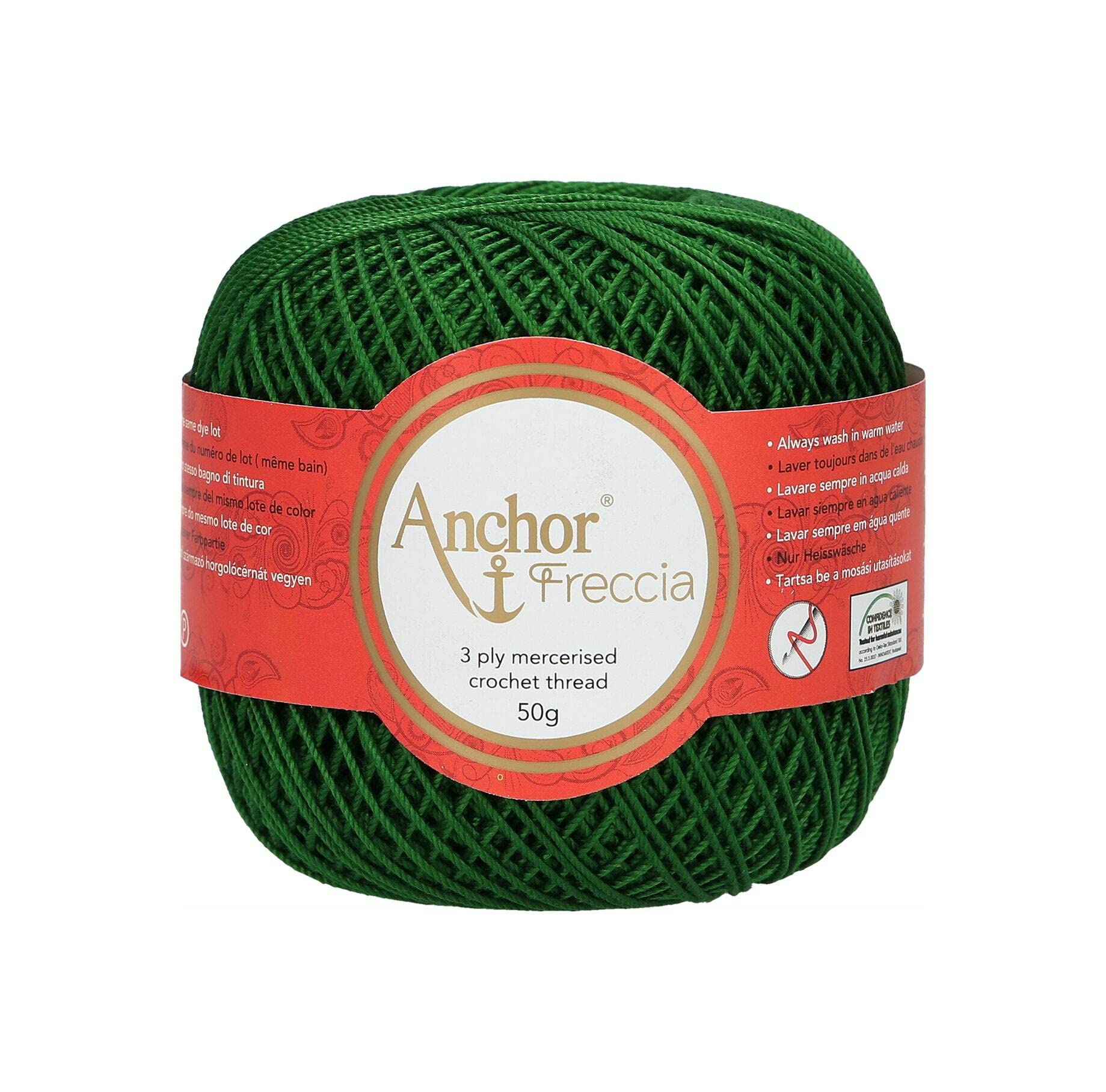 Anchor Crochet Yarn, 100% Cotton, 322, Thickness 6, 88