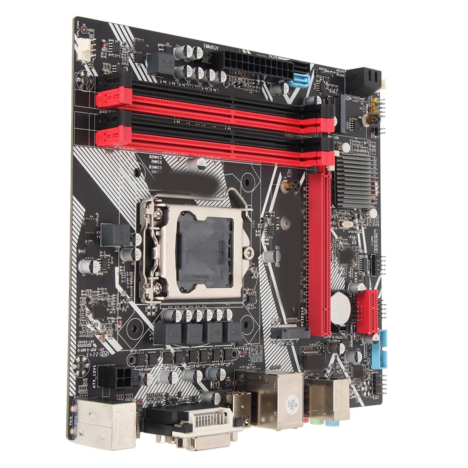 Photo 1 of LGA 1155 Mining Mainboard, B75-S ATX Motherboard for E3 V1 V2, 4xDDR3, 4xUSB3.0, 6xUSB2.0, PCIE 16X, PCIE 1X, 24PIN, ATX 4PIN, Computer Motherboard