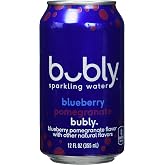 Bubly Blueberry Pomegranate 12oz Can, 12 Fl Oz