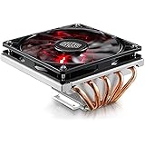 Cooler Master GeminII M5 LED - 2U Low Profile CPU Cooler with 5 Direct Contact Heatpipes & XtraFlo 120 Slim Fire Red LED PWM 