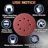 Taspire 80pcs 125mm Sanding Discs 8 Holes Mixed Grit view 6