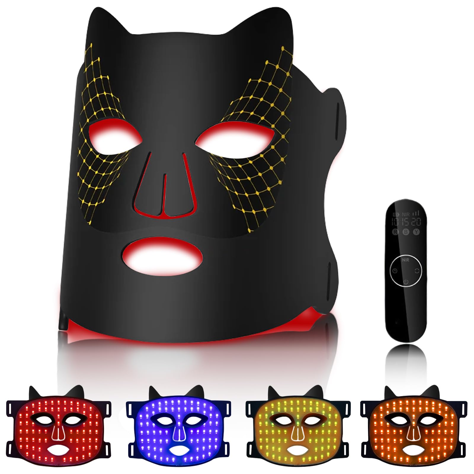 Photo 1 of Red Light Therapy Mask, Pure Infrared 850 Red Light Face Mask Light Therapy, Portable Facial Led Mask Skincare