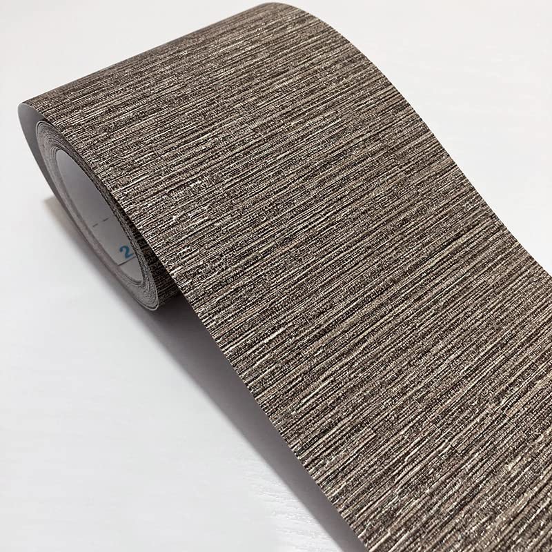 VisitRyl Wallpaper Border Peel and Stick for Bathroom Wall Border Sticker Home Ceiling Decorative Border Brown Line 10cm X 500cm