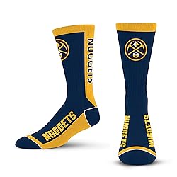 For Bare Feet NBA DENVER NUGGETS MVP Crew Sock Team