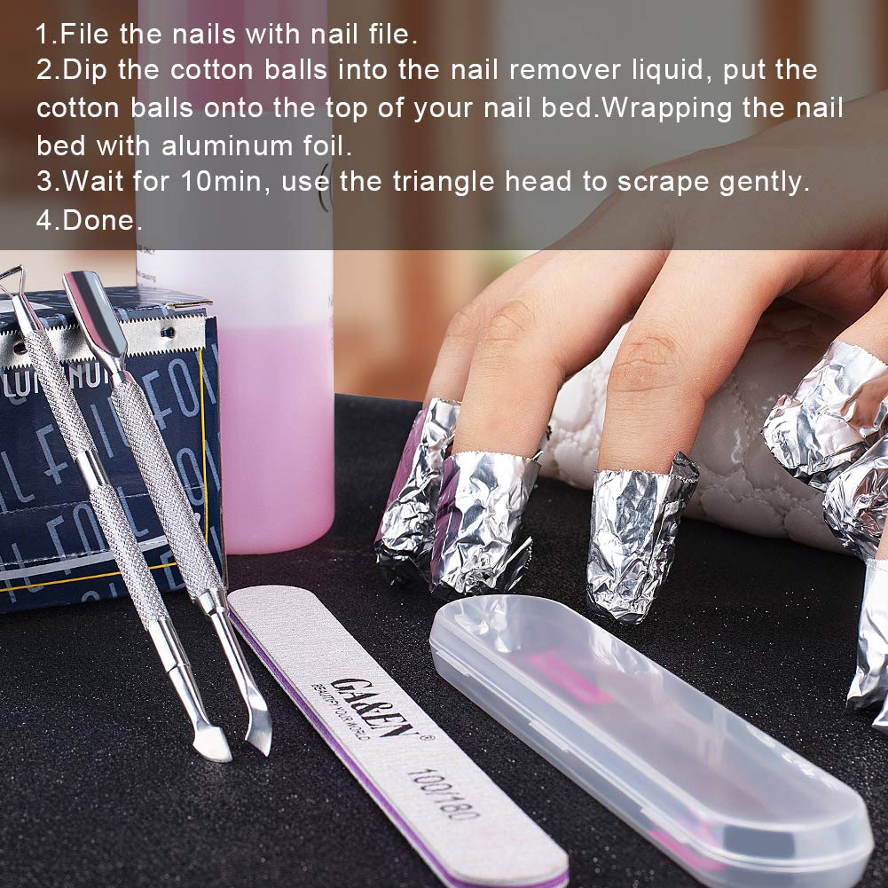 Nail Art Soak Off Gel Polish Cuticle Pusher Peeler Scraper Remover Tools with Unique Triangle Tip Design Stainless Steel by GADGETS ENTREPOT: Beauty