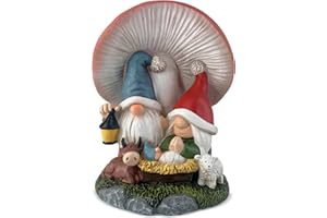 Hodao Christmas Decoration Indoor Home Decor-3.2''L 3.2''W 4.3''H Gnome Nativity Sets-Nativity Scene Xmas Holiday Decor for Tabletop Home Party Room Table Fireplace Office