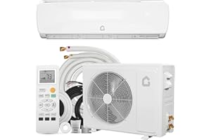 Garvee 9000 BTU Mini Split Air Conditioner Heat Pump, 19 SEER2 Inverter, Ductless Wall Mount, Cools 450 Sq.Ft., Installation 