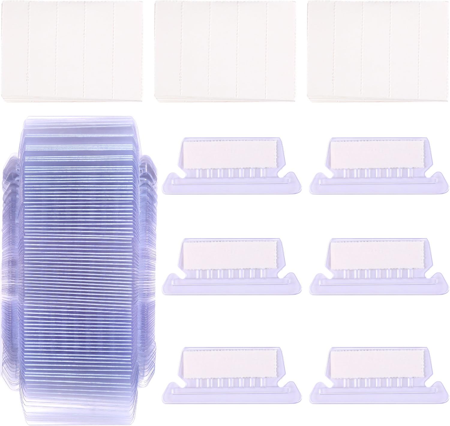 Jovitec 120 Sets Hanging Folder Tabs and Inserts for Quick Identification of Hanging Files, Easy to Read, Hanging File Inserts (White) : Office Products