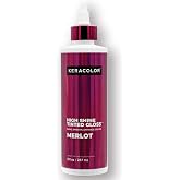 Keracolor High Shine Tinted Hair Gloss,In-Shower Glaze, 9 Colors | Sheer tint glossing treatment enhances color with glass-like shine, revives dull hair, conditions with keratin &amp; squalane