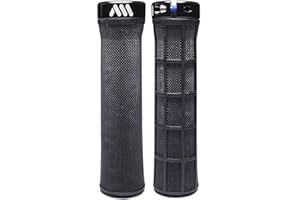 ALL MOUNTAIN STYLE Bike Grip for MTB, Enduro, XC and Downhill - Non-Slip, Tapered Handlebar Grip with Micro-Diamond Pattern, Universal