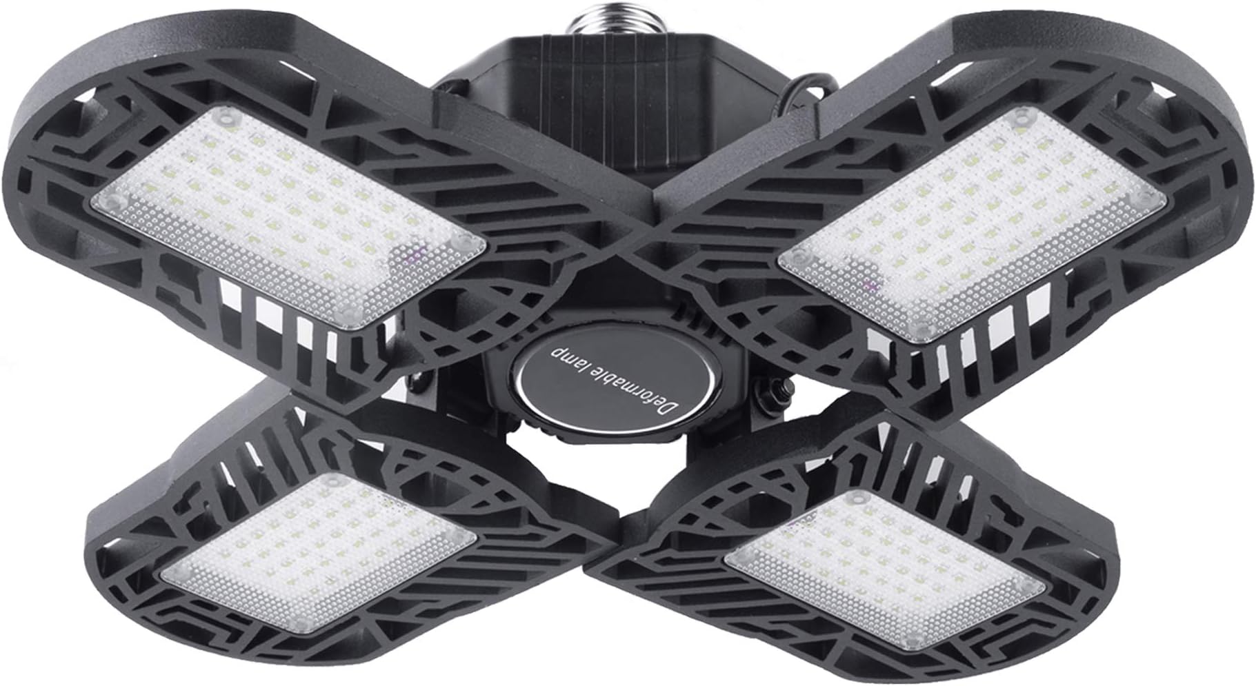 Led Garage Lights, Deformable Garage Light 10000LM, 100W Shop Lights for Garage, Ultra-Bright Lamps with 4 Adjustable Panels, Garage Ceiling Light for Workshop/Warehouse