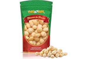 Raw Deluxe Macadamia Nuts - 2 lbs - Shelled & Unsalted Premium Quality Kosher Raw Macadamia Nut Snack Pack By We Got Nuts - Natural Gourmet Fresh Macadamia Nuts Bulk - Packed In A Resealable Pouch Bag