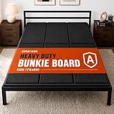 ameruse 10mm Heavy Duty King Bunkie Board 76x80, Foldable Bed Support | Heavy duty 10mm foldable tool-free support, anti-sag breathable quiet cover. Fits bed frames, bunk beds &amp; sleeper sofas