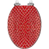 Elongated Toilet Seat Strawberry texture Resin Toilet Seat
