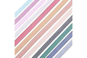 CRAFTYMELODY 12 Colors 120 Yards Organza Ribbons Sheer Ribbon 3/8 inch Sheer Satin Edge Metallic Ribbon Nylon Organza Ribbons