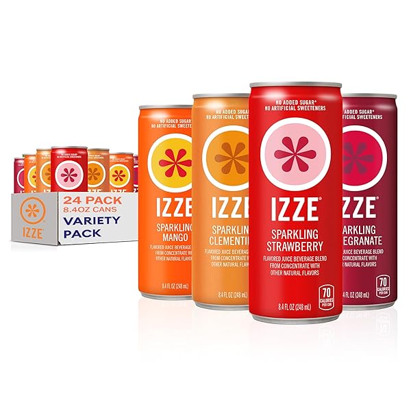 IZZE SPARKLING WATER JUICE BEVERAGE BLEND, DAWN VARIETY...