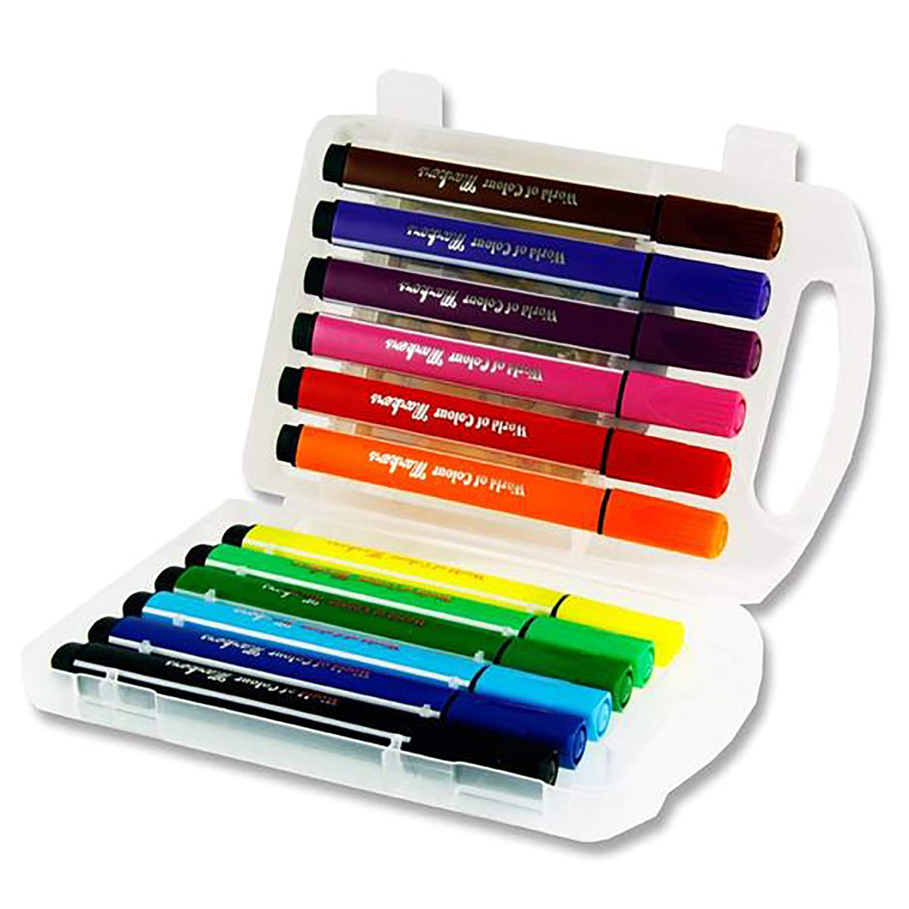 "Premier Stationery"World of Colour" Washable Marker - Assorted Colours (Pack of 12)", W2198392