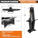 Royalswill 2Ton Scissor Jack with Ratchet Heavy Duty Steel 110-390mm view 2