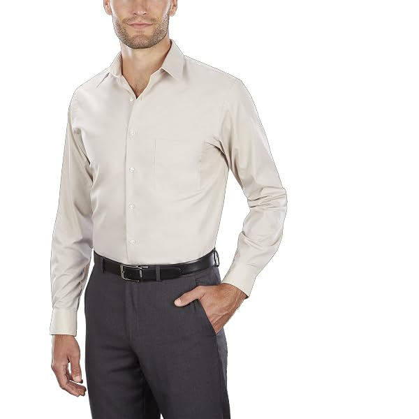thumbnail image 2 of Cody James Men's Basic Twill Long Sleeve Button-Down Performance Western Shirt Tan 4X 2 of 9