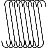 DINGEE 12 inch 8 Pack Extra Large S Hooks Heavy Duty Long S Hook for Hanging Plant, Hook for Tree Branch,Bird Feeder,Pots and Pans Closet Garden Pergola Indoor Outdoor X-Large Hooks