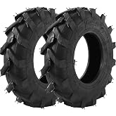 AR-PRO (2-Pack) 4.80/4.00-8 Tubeless Tires &ndash; 4PR 16-Inch Tractor Tread Replacement Tires for Lawn Mower, Garden Tractor, Tiller, Cart, Wheelbarrow, Golf Cart, Utility Trailer