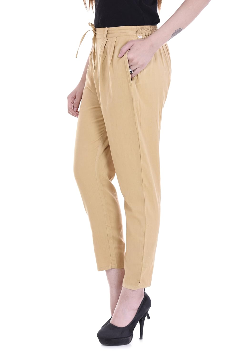women's pencil pants made of premium quality cotton flex fabric