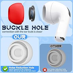 4-Pair Replacement Ear Tips for AirPods Pro 2nd/1st