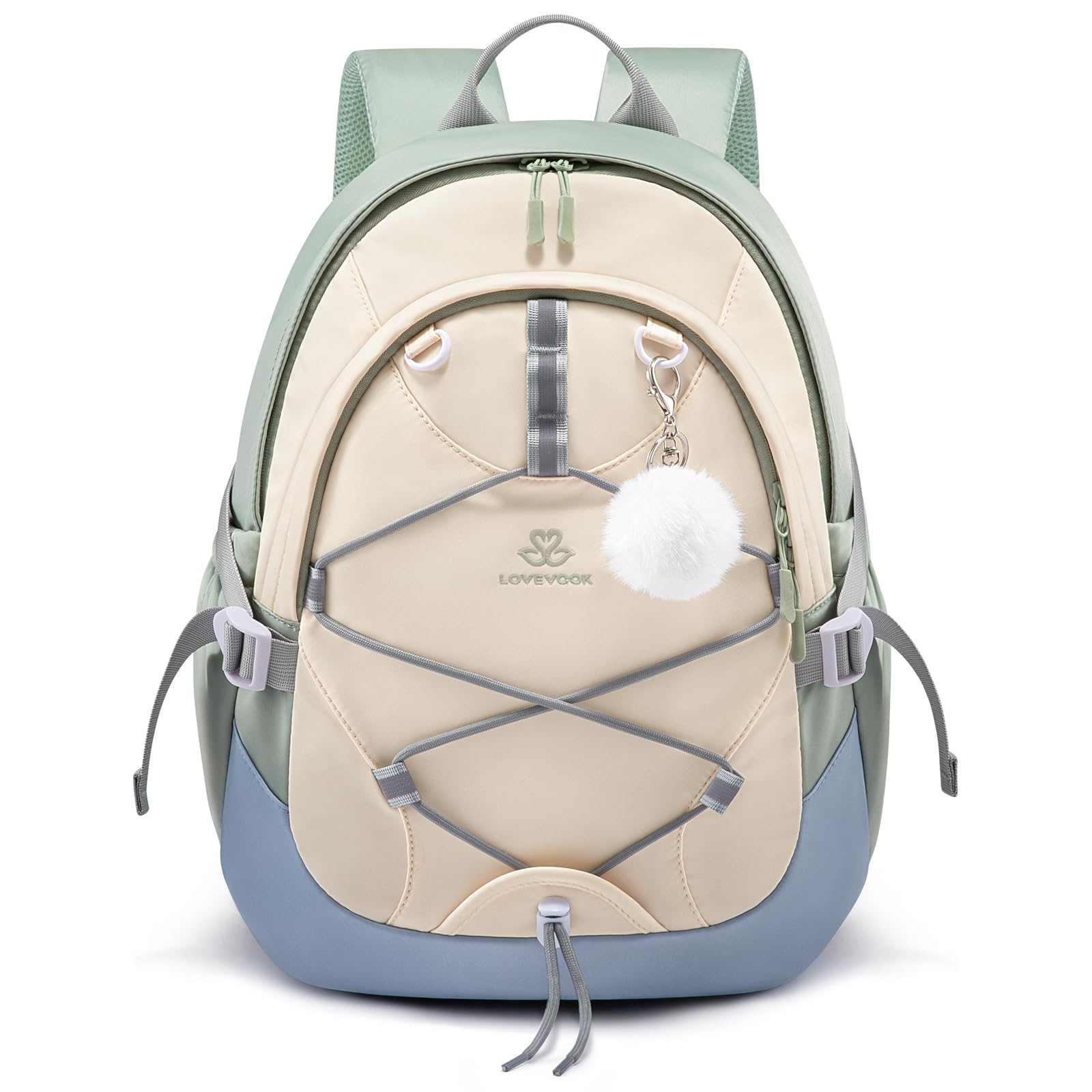 Photo 1 of LOVEVOOK School Backpack for Teen Girls, Waterproof Student Backpack Purse, Cute Kid Bookbag with Chest Strap, Back to School Backpacks Fit 15.6 Inch Laptop, College Travel Back Pack Casual Daypack