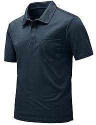 Rdruko Men's Quick Dry Golf Polo Shirts Short