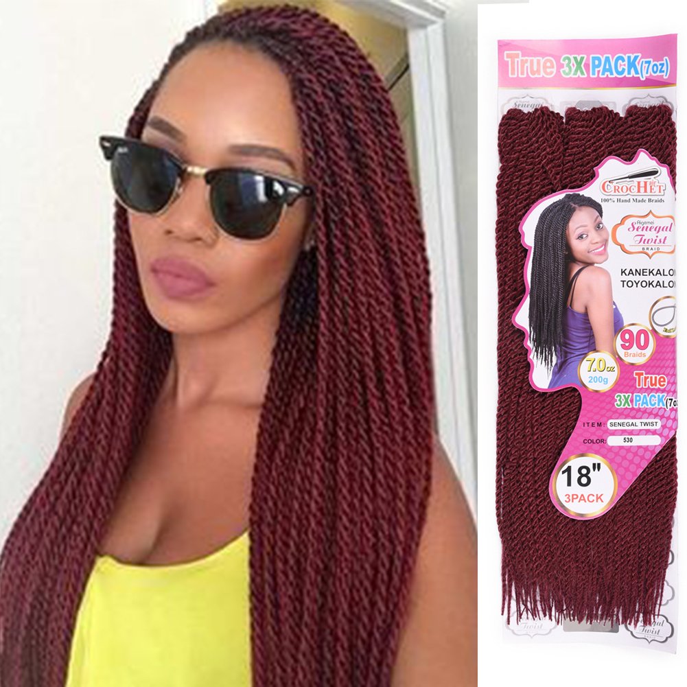Leticia 1pack 530 3pieces Pack 18 Senegalese Twist Crochet