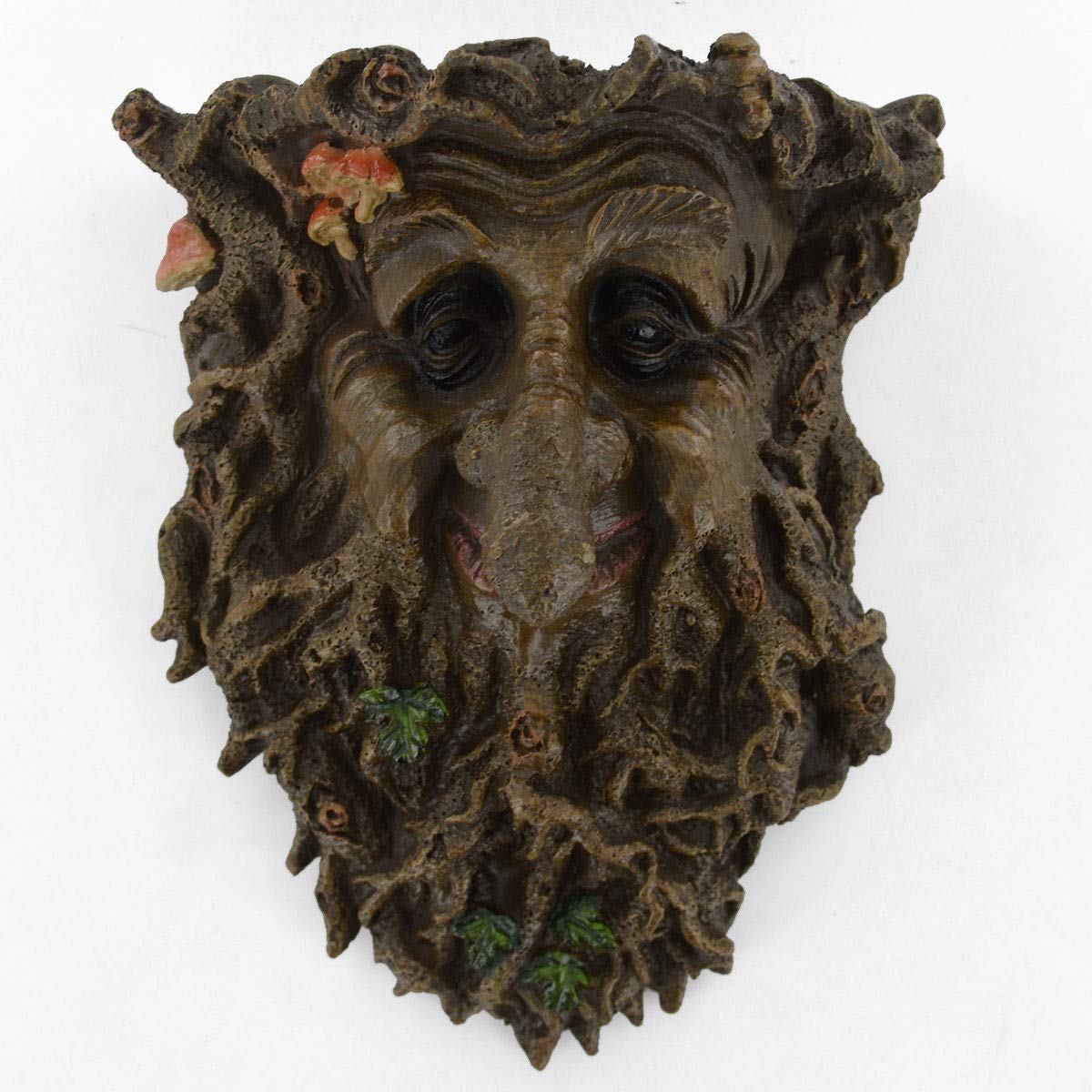 Fiesta Studios Treant Face Wall Plaque Large Garden, Greenman Decorative Gift Decor. 22cm