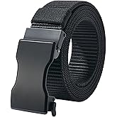 LionVII Ratchet Belts for Men, 1 3/8" Slide Belt with Automatic Buckle for Men Dress, Adjustable Trim to Fit 28-49" Waist