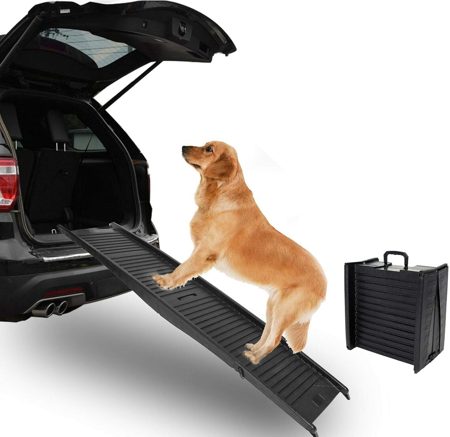 FDAU05222 Foldable Dog Pet Ramp for Car Truck SUV