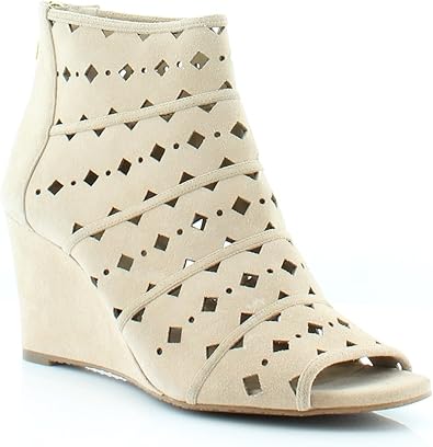 michael kors suede wedge booties