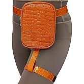 INNTURT Synthetic Leather Leg Harness Thigh Bag Hip Fanny Pack for Women - Brown