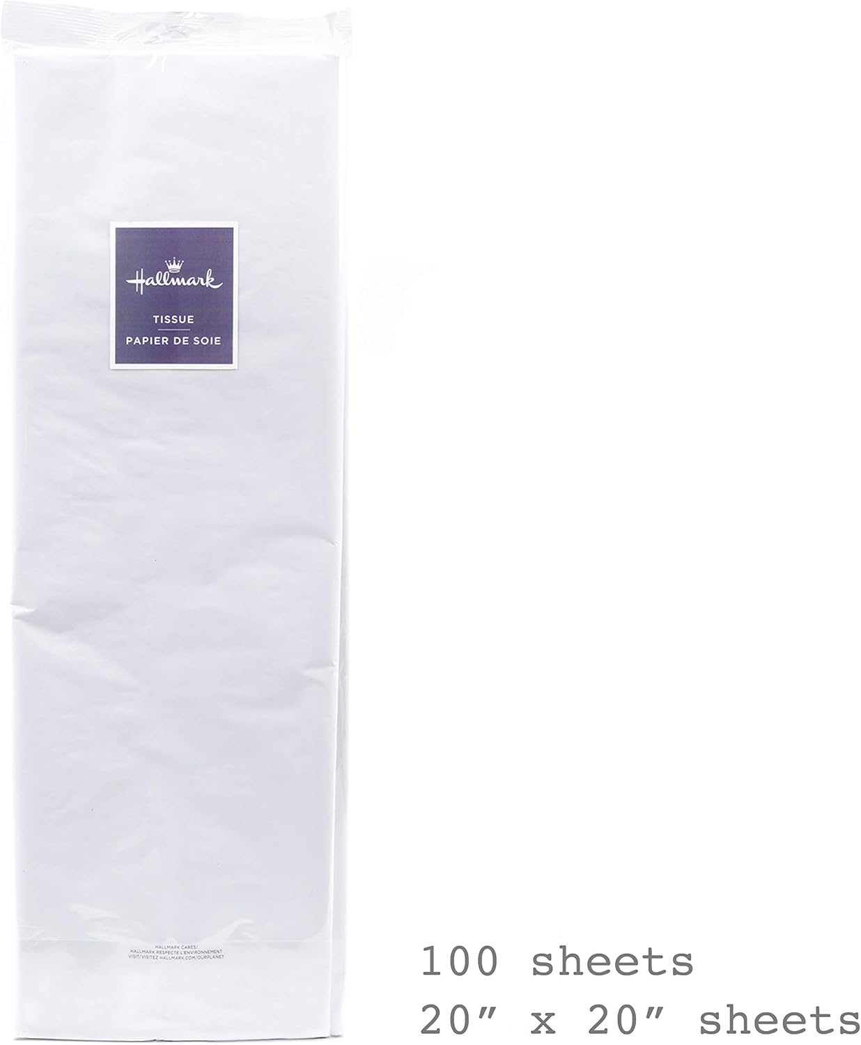 Hallmark White Tissue Paper (100 Sheets) for Birthdays, Easter, Mothers Day, Graduations, Gift Wrap, Crafts, DIY Paper Flowers, Tassel Garland and More: Kitchen & Dining