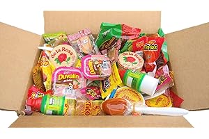 MEXI MIX BOX Mexi-Mix Box Mexican Candy Assortment. 86 count. Care Package Variety of Spicy Candy Box Gift Bulk Dulces Mexicanos Snack Include: Obleas Duvalin Lucas Vero Mango Pulparindo Pelon Pelo Rico