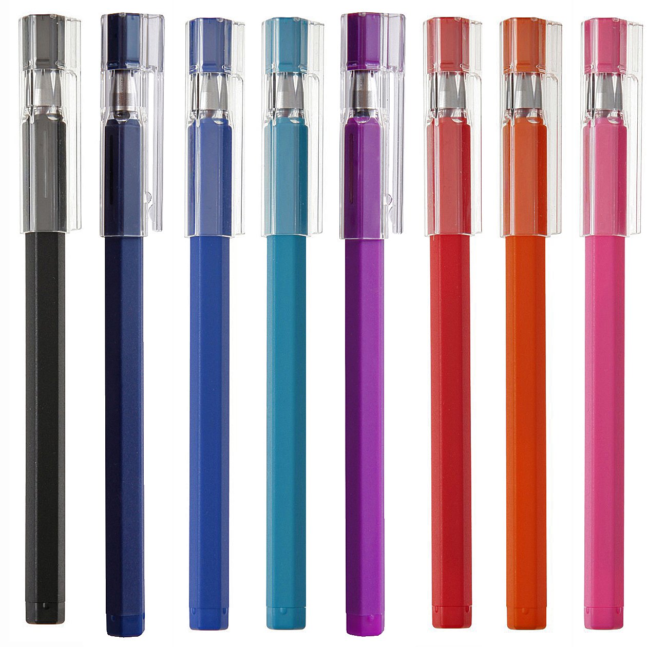 Muji Gel Ink 0.25mm Extrafine High Quality Ballpoint Pen 8 Colors Pack