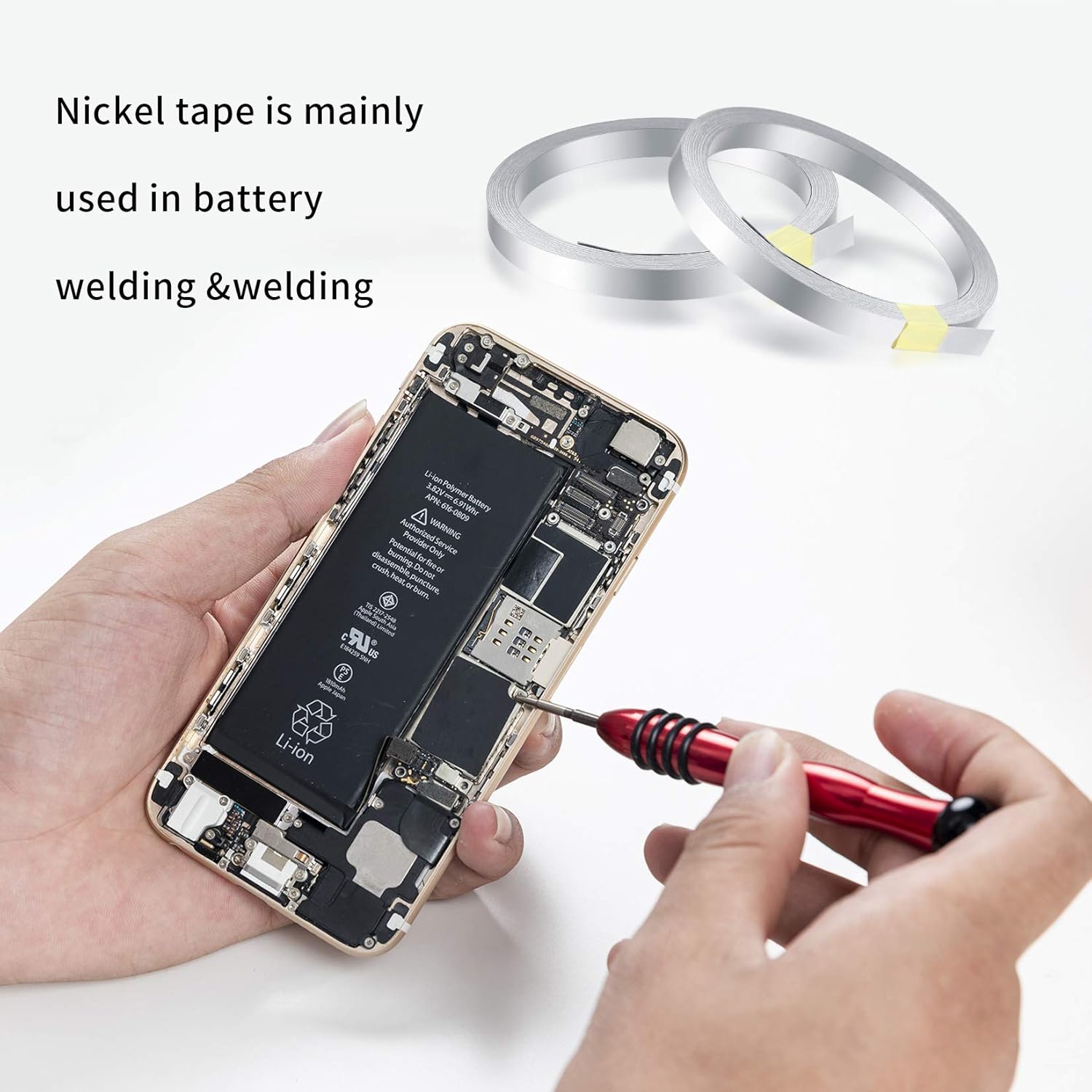 10M Nickel Strip, 0.15x8MM Battery Nickel Strip, 18650 Lithium Nickel-Hydrogen and Nickel-Cadmium Battery Pack Welding Belt Lug - Image 5