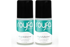 ROYFA Liquid Fashion Tape roll on – Premium 2 fl oz Body Glue – Skin-Friendly Body Adhesive for Holding Multiple Clothing Articles in Place – Perfect for Securing Clothing – Quick Wash and Odorless [2 Pack]