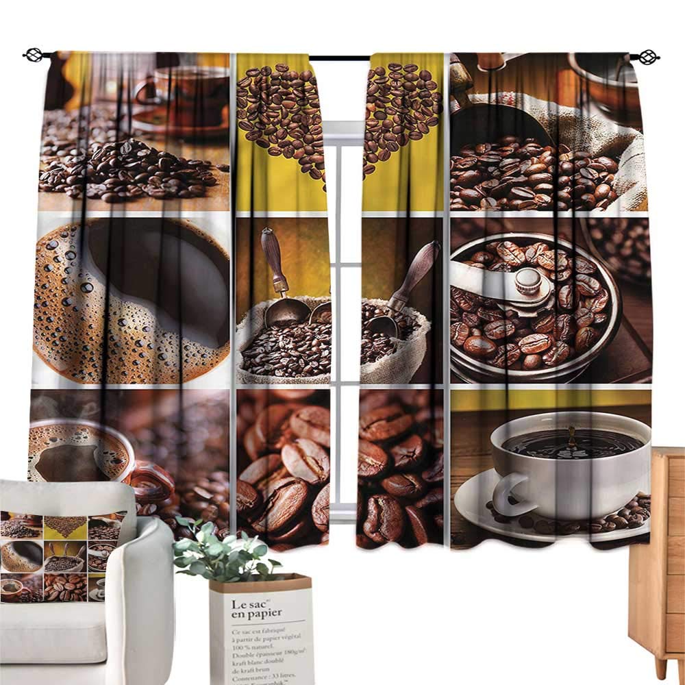 Amazoncom RenteriaDecor CoffeeKitchen Curtains Coffee Photos