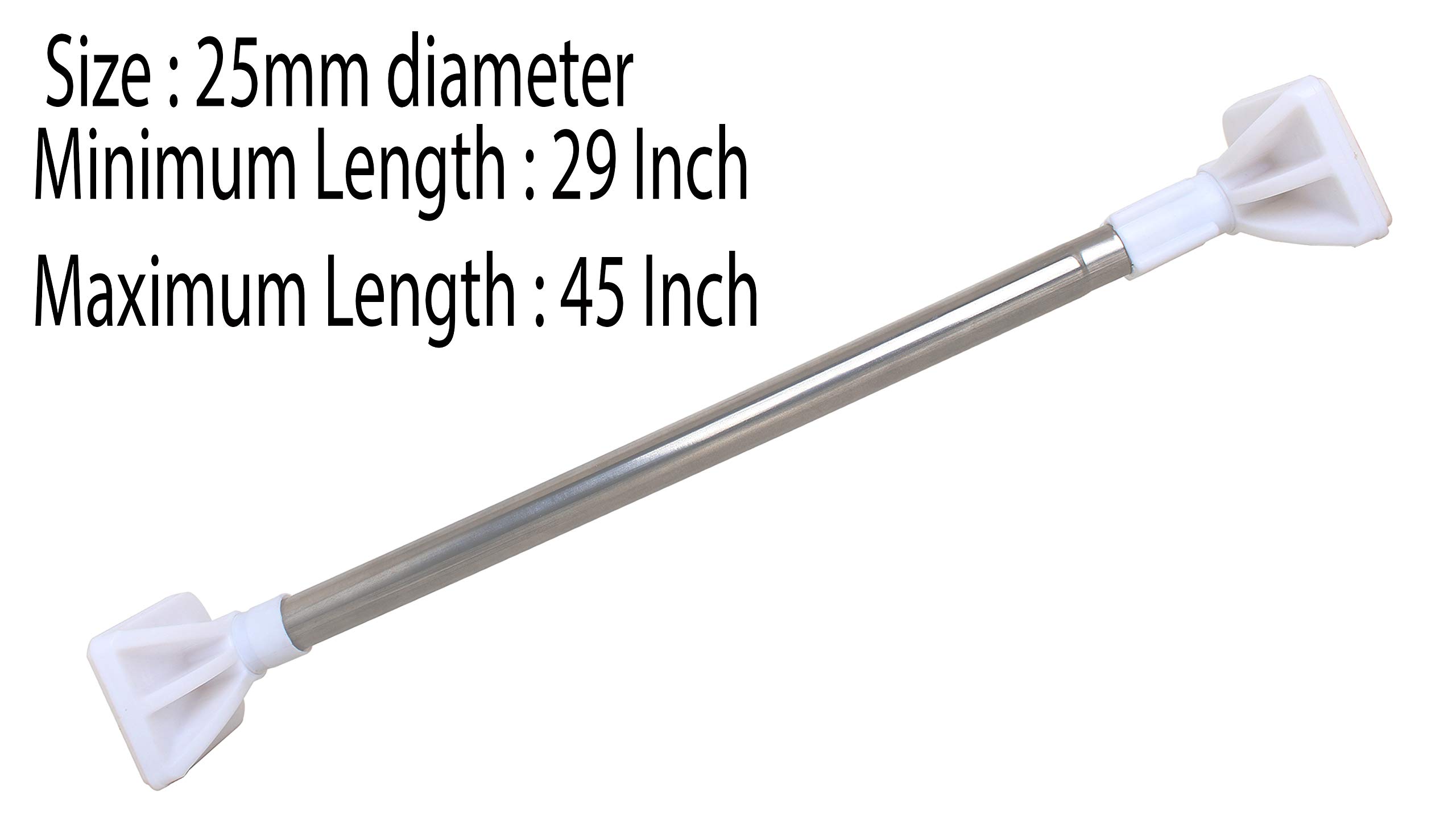 Buy MemeHo ® Adjustable Shower Curtain Rod/Adjust Length and Then Twist