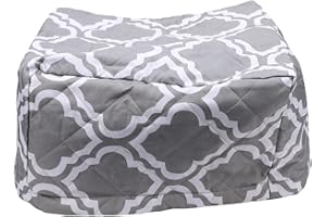 CHICIRIS Projector Dust Cover, Quilted Fabric, Universal Fit, Water Proof for Home Theater, Grey Design with Easy Drawstring,